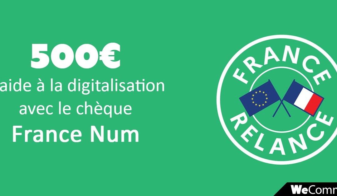 Profitez encore du chèque numérique de 500€ !