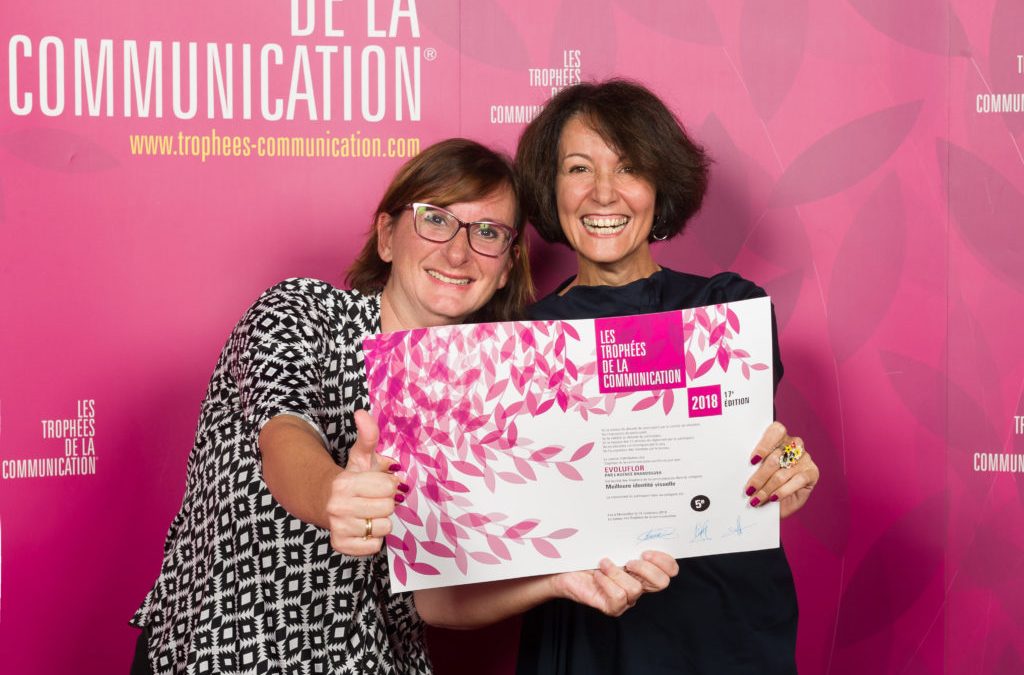 BrandSilver et evoluflor remportent un prix pour la meilleure identité visuelle aux Trophées de la Communication !