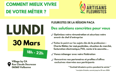 Comment mieux vivre de votre métier de fleuriste ?