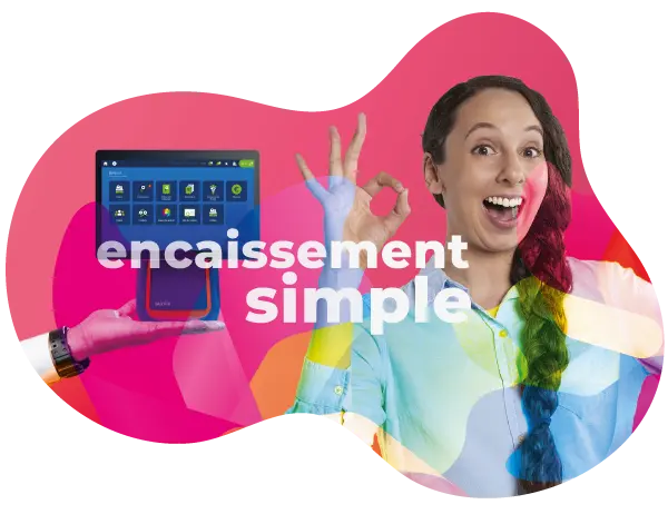 Illustration représentant l'encaissement simple et facile