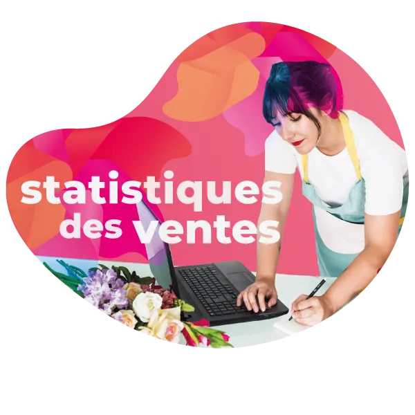 Illustration représentant les statistiques de ventes